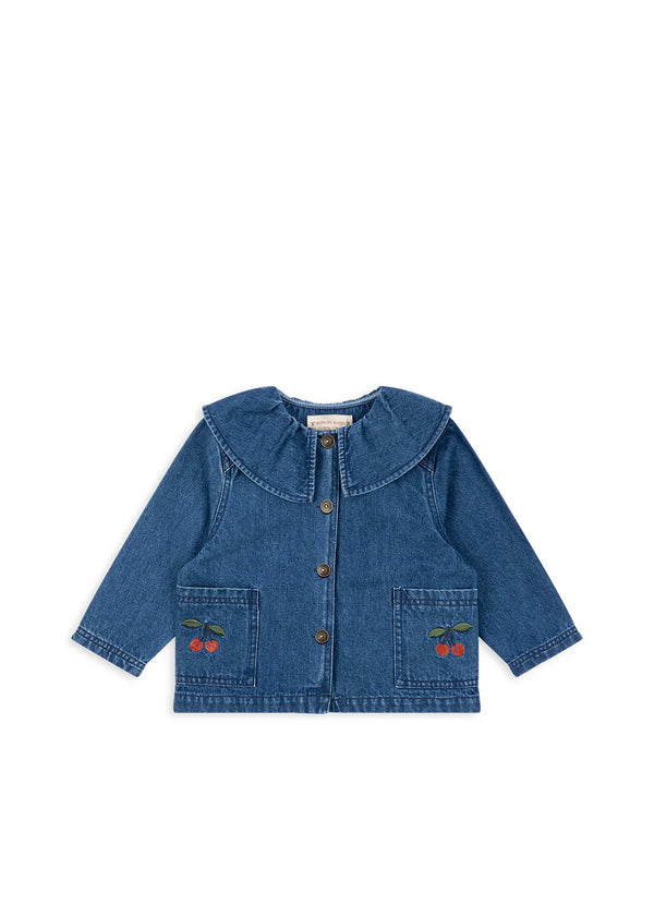 magot jacke - denim blue cherry