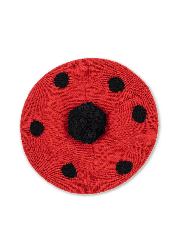 Ladybug Beret Merino