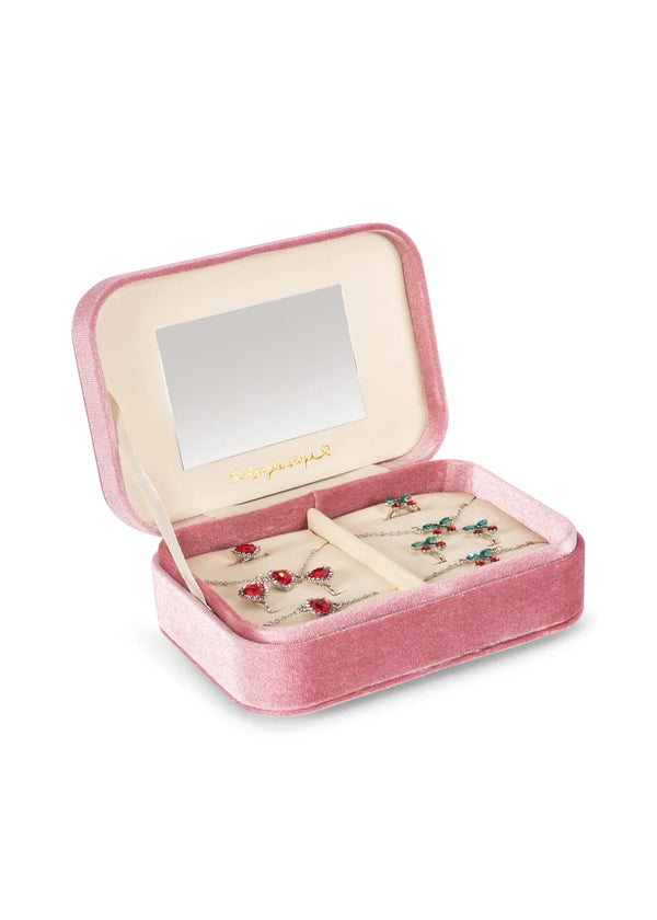 Schmuckkästchen Set | Schleife rosa