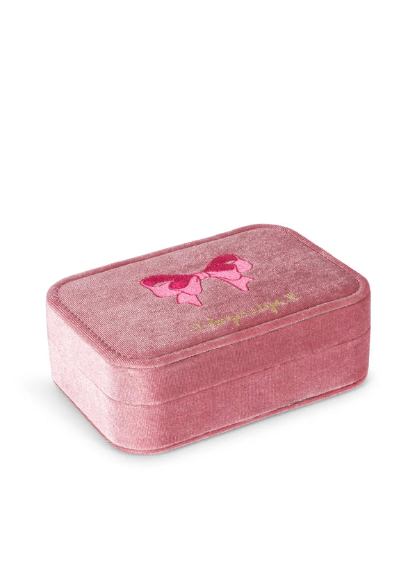 Schmuckkästchen Set | Schleife rosa