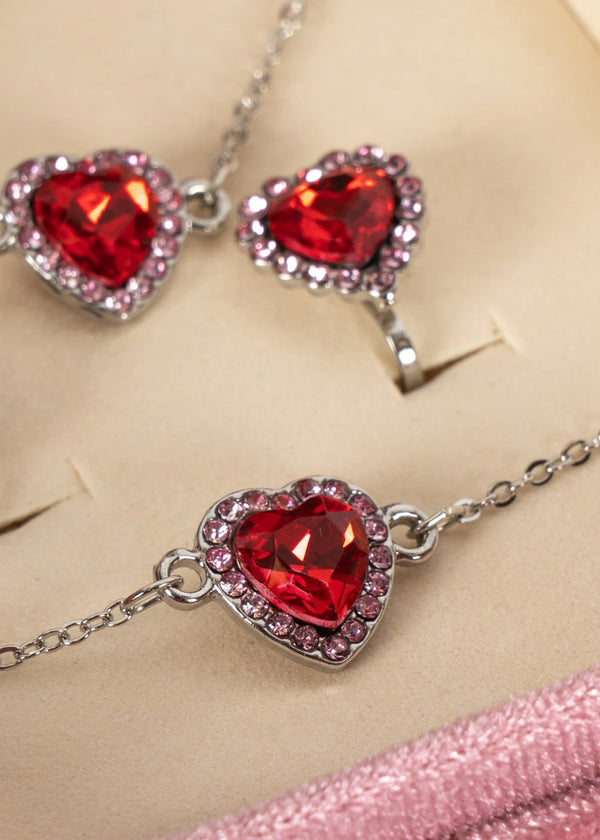 Schmuckkästchen Set | Schleife rosa