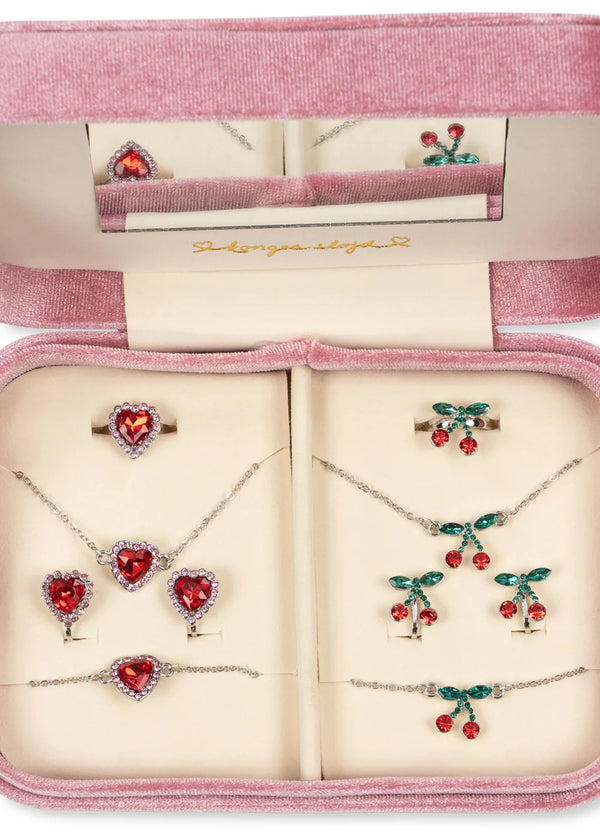 Schmuckkästchen Set | Schleife rosa