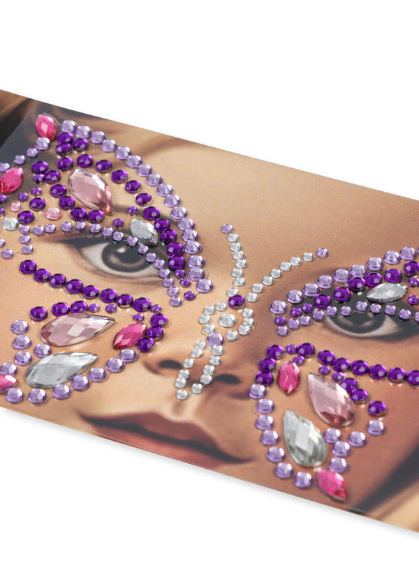 BUTTERFLY FACE JEWELS purple rain