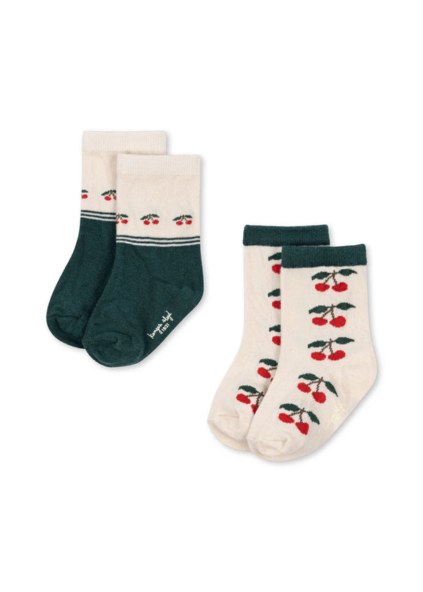 JAQUARD SOCKS Cherry 2er Set