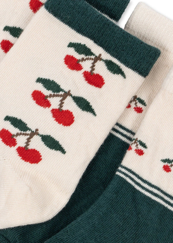 JAQUARD SOCKS Cherry 2er Set