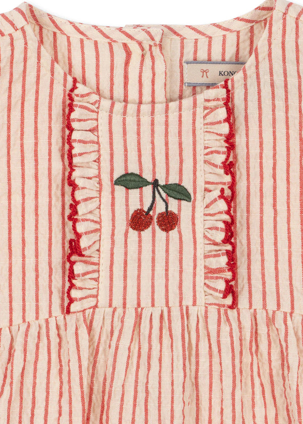 ELLIE FRILL ROMPER GOTS