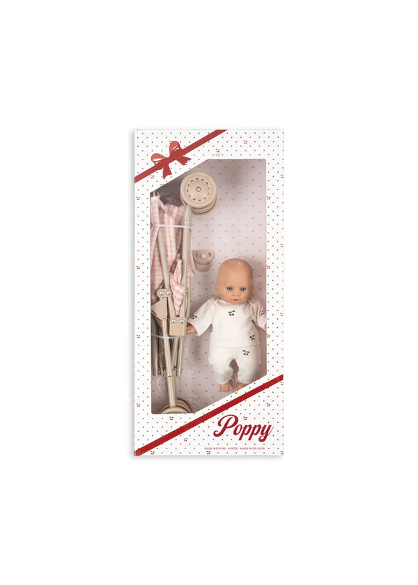 POPPY DOLL STROLLER SET | Puppenwagen Set mit Puppe
