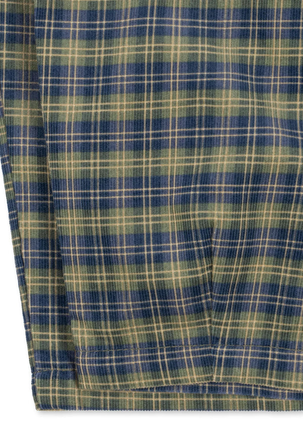 CARA PANTS GOTS | laurel blue check