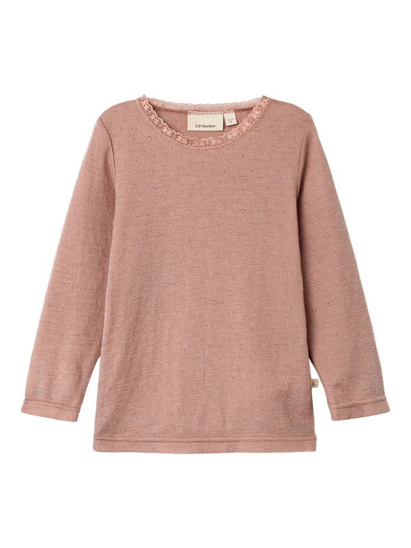 NMFNOEL NAB WOOL LS SLIM TOP LIL