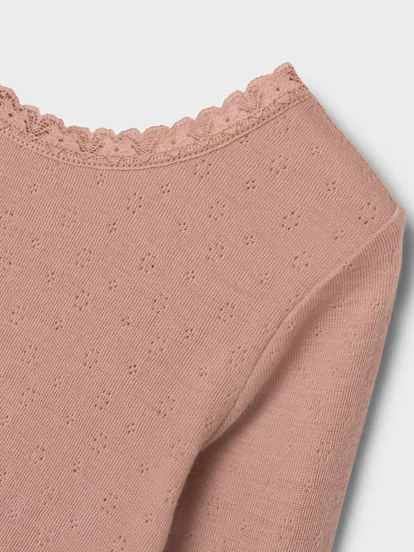 NMFNOEL NAB WOOL LS SLIM TOP LIL