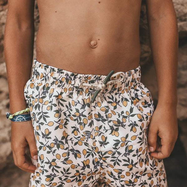 Lemons | Swim Shorts | Shortbread