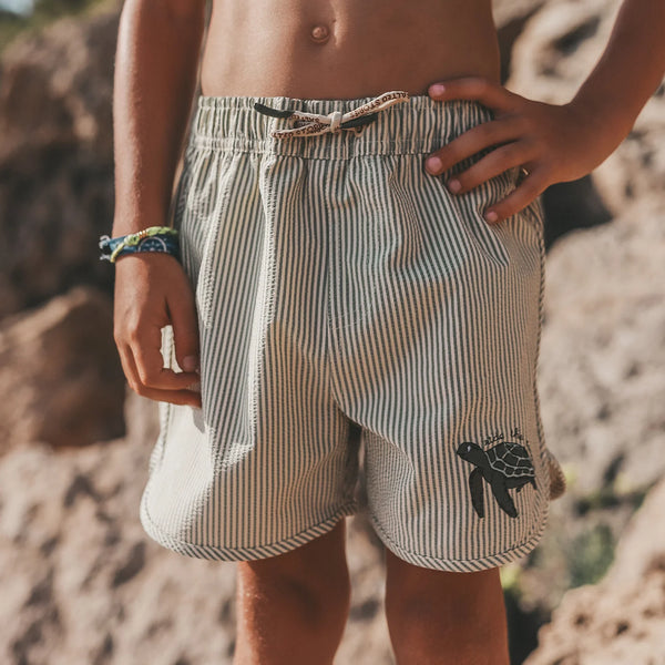 Seersucker | Swim Short | Green Bay