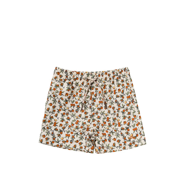 Pommegranate | Swim Shorts | White Swan