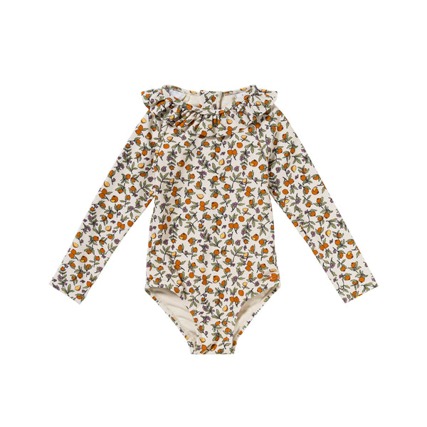 Pomme Flower | Bodysuit | White Swan