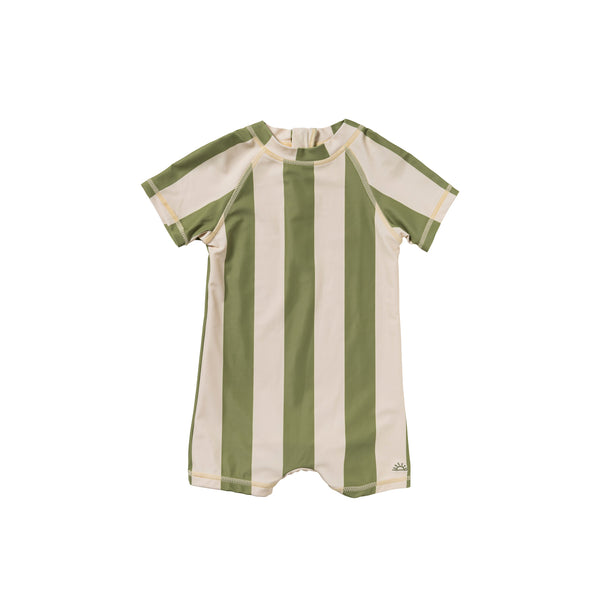 Wide Stripe | Shortsleeve Swimsuit