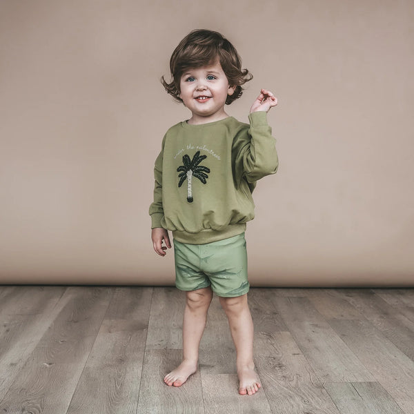 Beach Palms | Oversized Sweater | Iguana