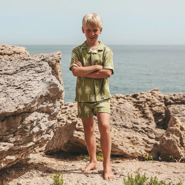 Beach Palms | Loose Shirt | Iguana