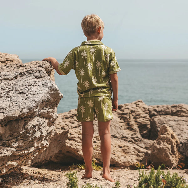 Beach Palms | Loose Shirt | Iguana