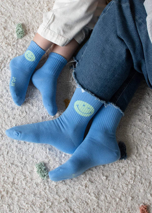 Smile Blue-Mint Socks