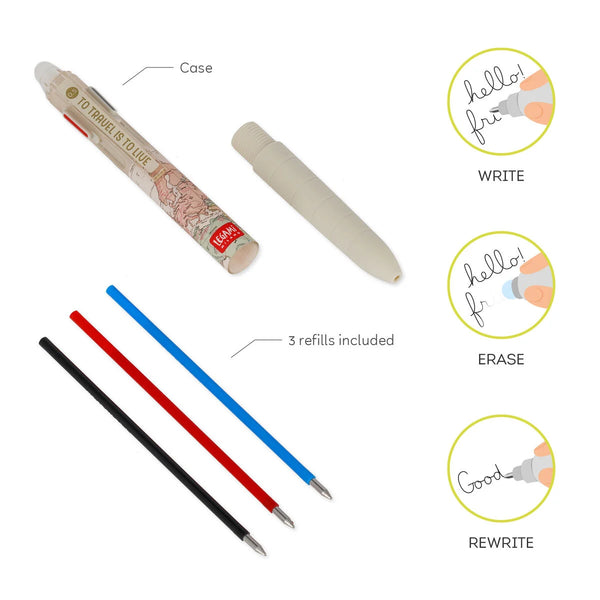Legami Löschbaren Gelstift in 3 Farben