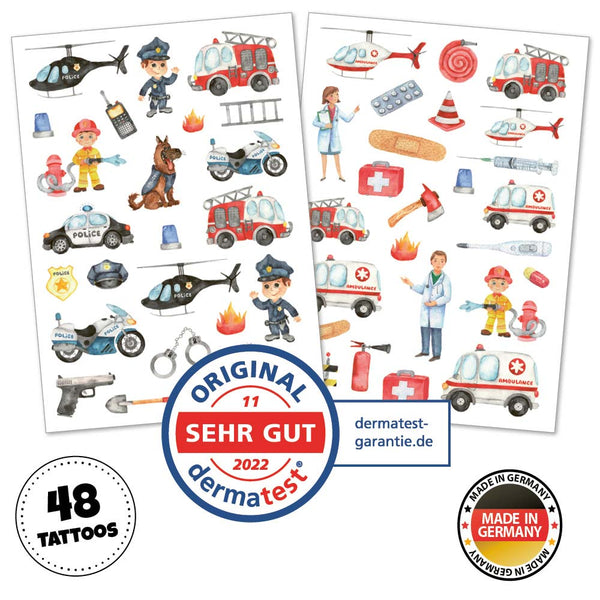 Kinder-Tattoos ‚Tatü-Tata‘ (48 Stk.)