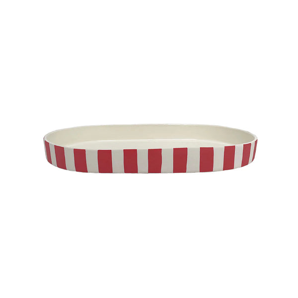 Toppu Oval Tray Cherry Red