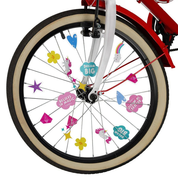 Set mit 30 Dekorationen für Fahrradspeichen