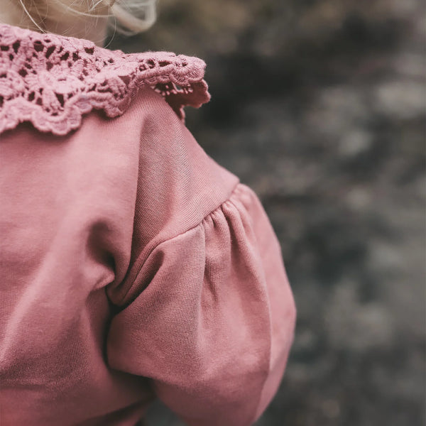 French Knit | Crochet Sweater | Ash Rose