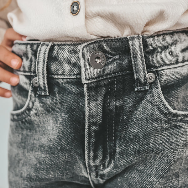 Stretch Denim | Wide Leg Glitter Jeans