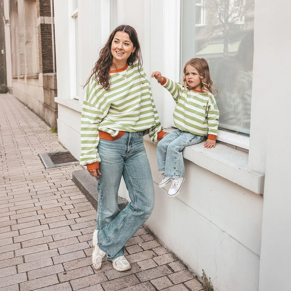 Stripe French Knit | Sweater Kids | Tarragon