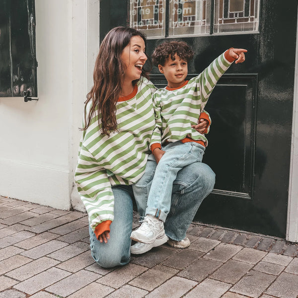 Stripe French Knit | Sweater Kids | Tarragon