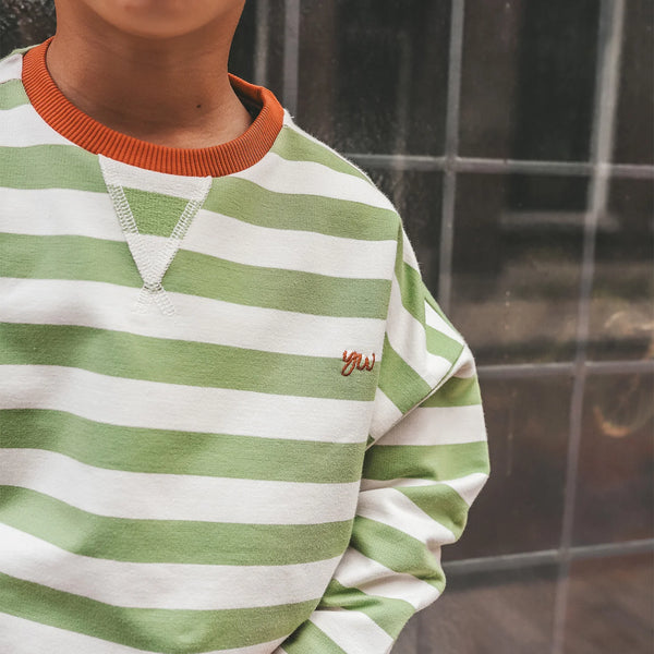 Stripe French Knit | Sweater Kids | Tarragon