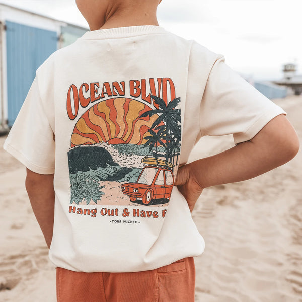 Ocean BLVD | Oversized T-Shirt | White Swan