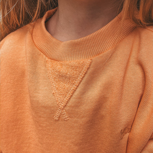 French Knit | Shortsleeve Sweater | Copper Tan