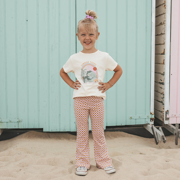 Mini Check | Flared Legging | Multicolor