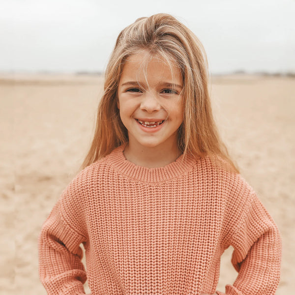 Knit | Chunky Scallop Sweater | Rose Dawn