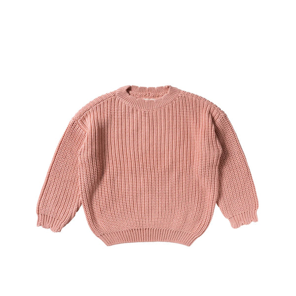 Knit | Chunky Scallop Sweater | Rose Dawn