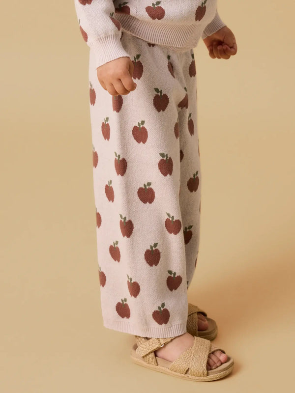 NMFLULIO WIDE KNIT ANCLE PANT LIL
