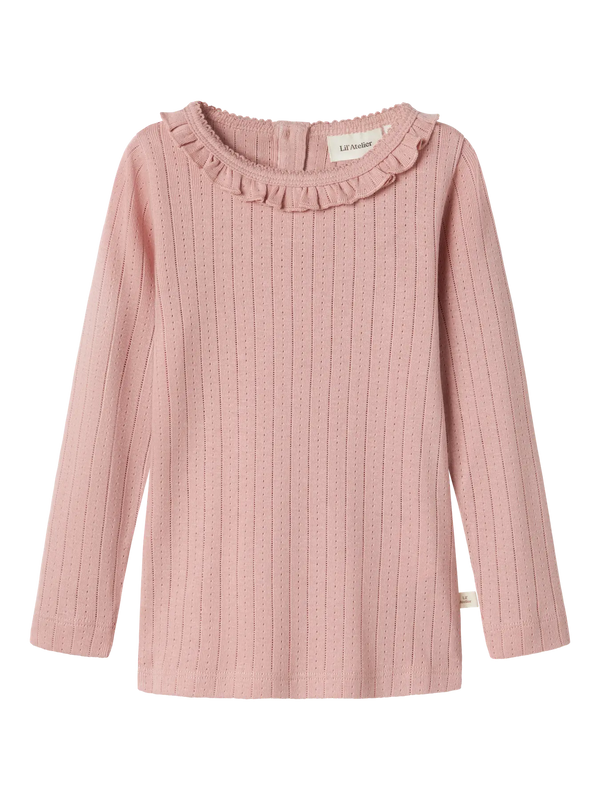 NMFRACHEL NIS LS SLIM TOP Misty Rose