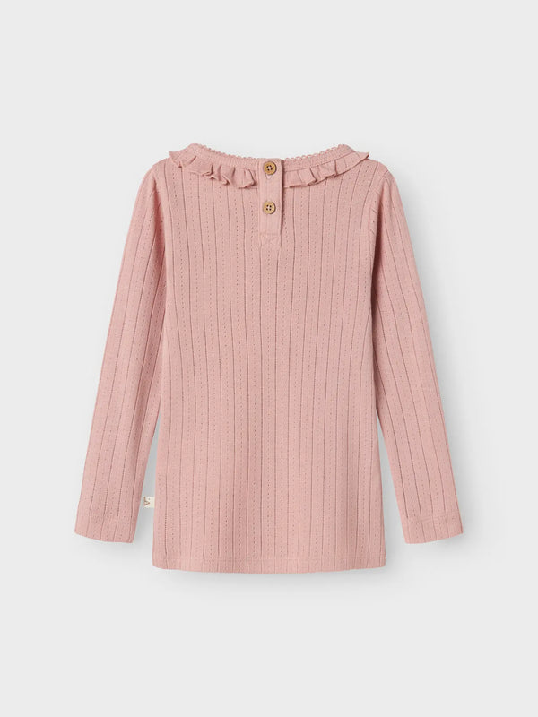 NMFRACHEL NIS LS SLIM TOP Misty Rose