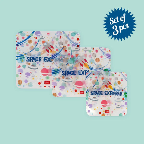 3er-Set Lebensmittelbeutel - Snack Bags