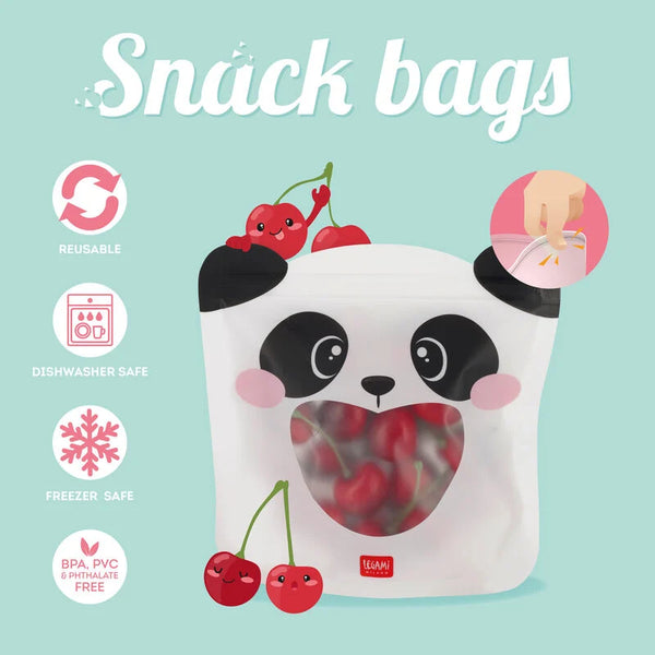 3er-Set Lebensmittelbeutel - Snack Bags