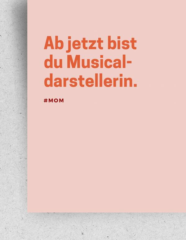 Postkarte "Musicaldarstellerin" | Recyclingpapier