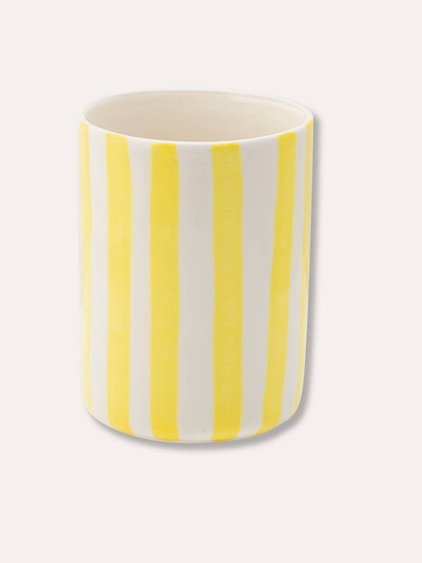 Vase Stripes - spiaggia yellow