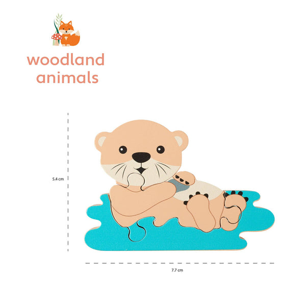 Woodland Otter Holzpuzzle