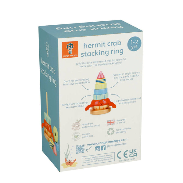 Stapelring Hermit Crab aus Holz