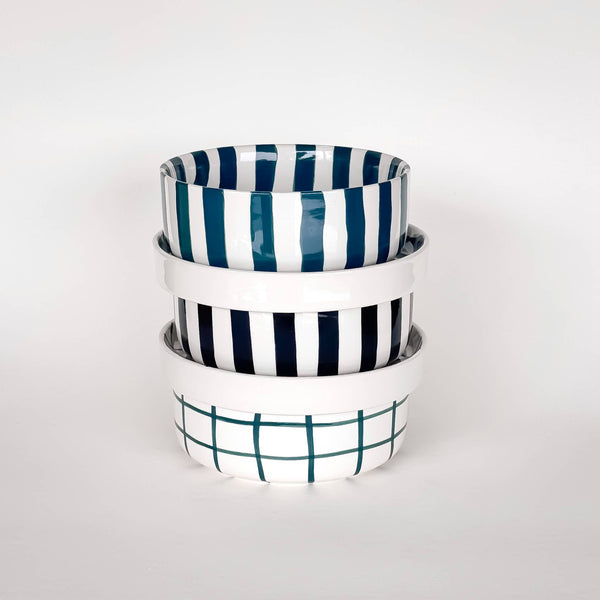 Schale Stripes - vulcano black
