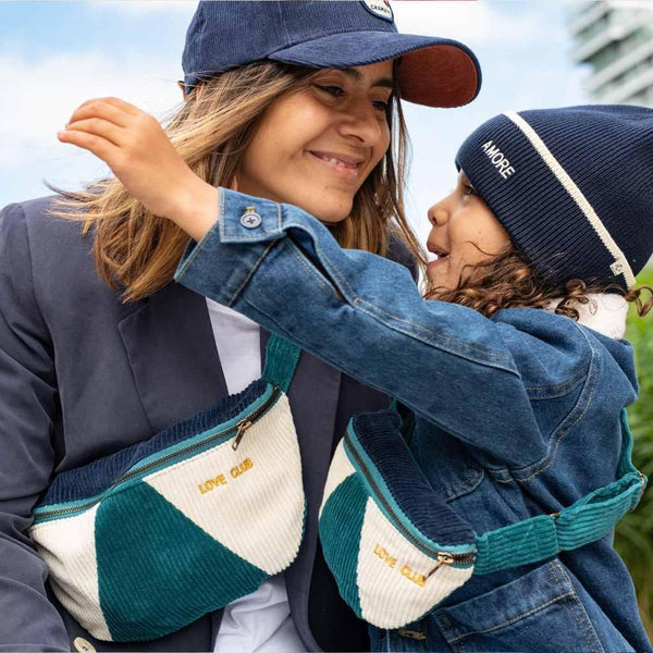 Petrol corduroy Waist Bag | Child or Adult