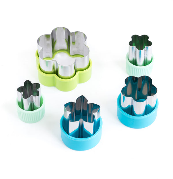 Edelstahl Ausstecher, 5er Set - Blümchen