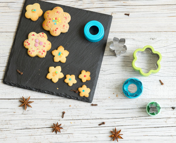 Edelstahl Ausstecher, 5er Set - Blümchen